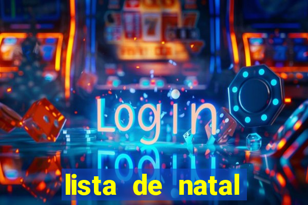 lista de natal para imprimir